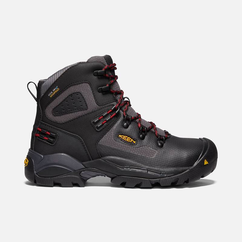 Keen ST. Paul WP 6" Carbon-Fiber Toe Arbeitsschuhe Herren DE-91583 Magnet/Black - Keen Herrenschuhe